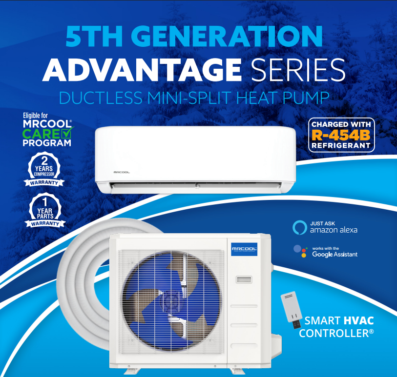 MRCOOL Advantage 5th Gen 24,000 BTU Single Zone Mini Split Complete System - Image 3