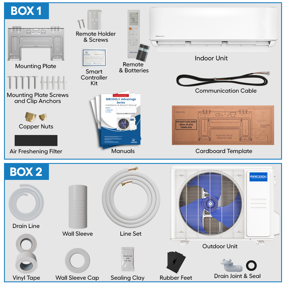 MRCOOL Advantage 5th Gen 24,000 BTU Single Zone Mini Split Complete System - Image 2